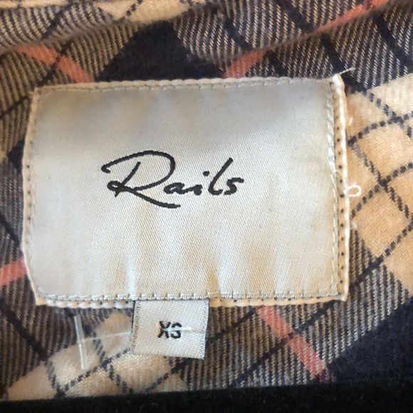 Rails willow ruffle sleeve plaid button up - Picture 6 of 8